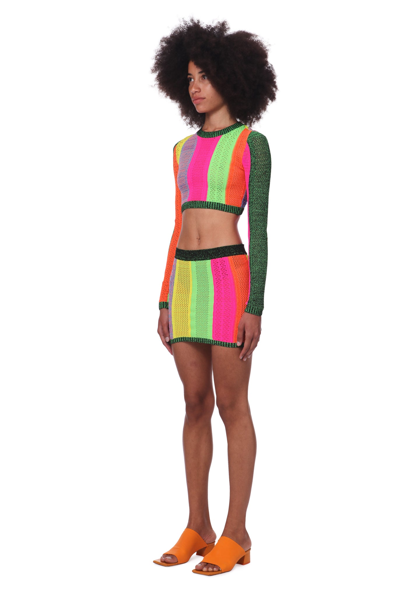 COLOUR BLOCK MINI SKIRT