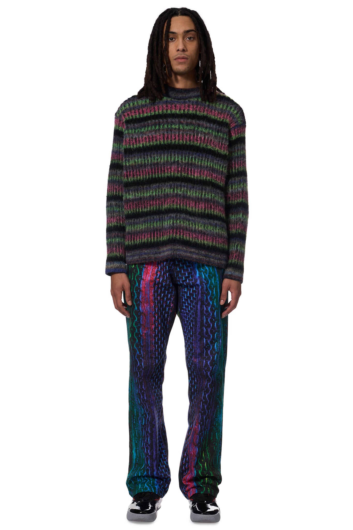 MOHAIR STRIPE JUMPER