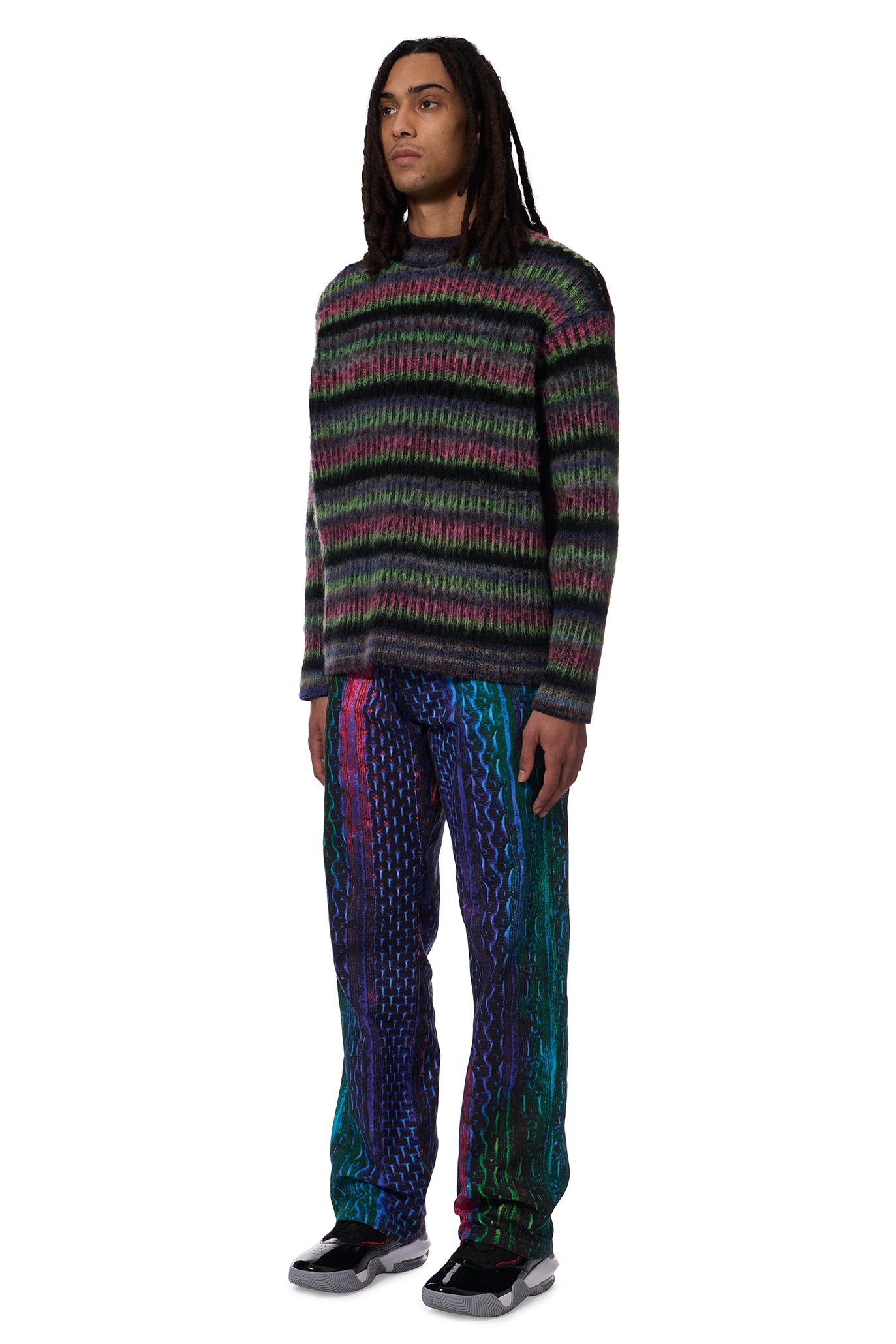 MOHAIR STRIPE JUMPER