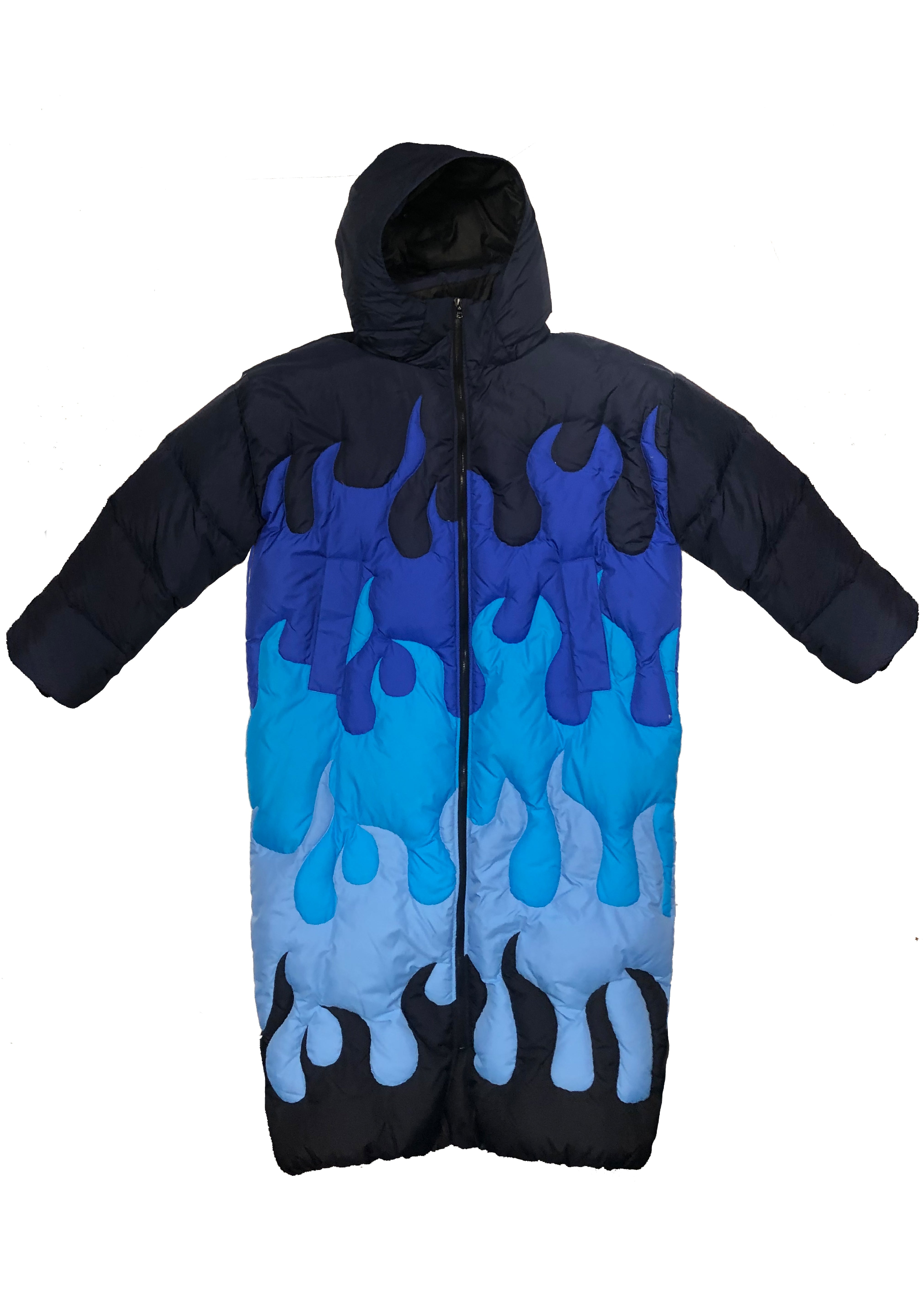 ICE FLAME LONG UNISEX PUFFER