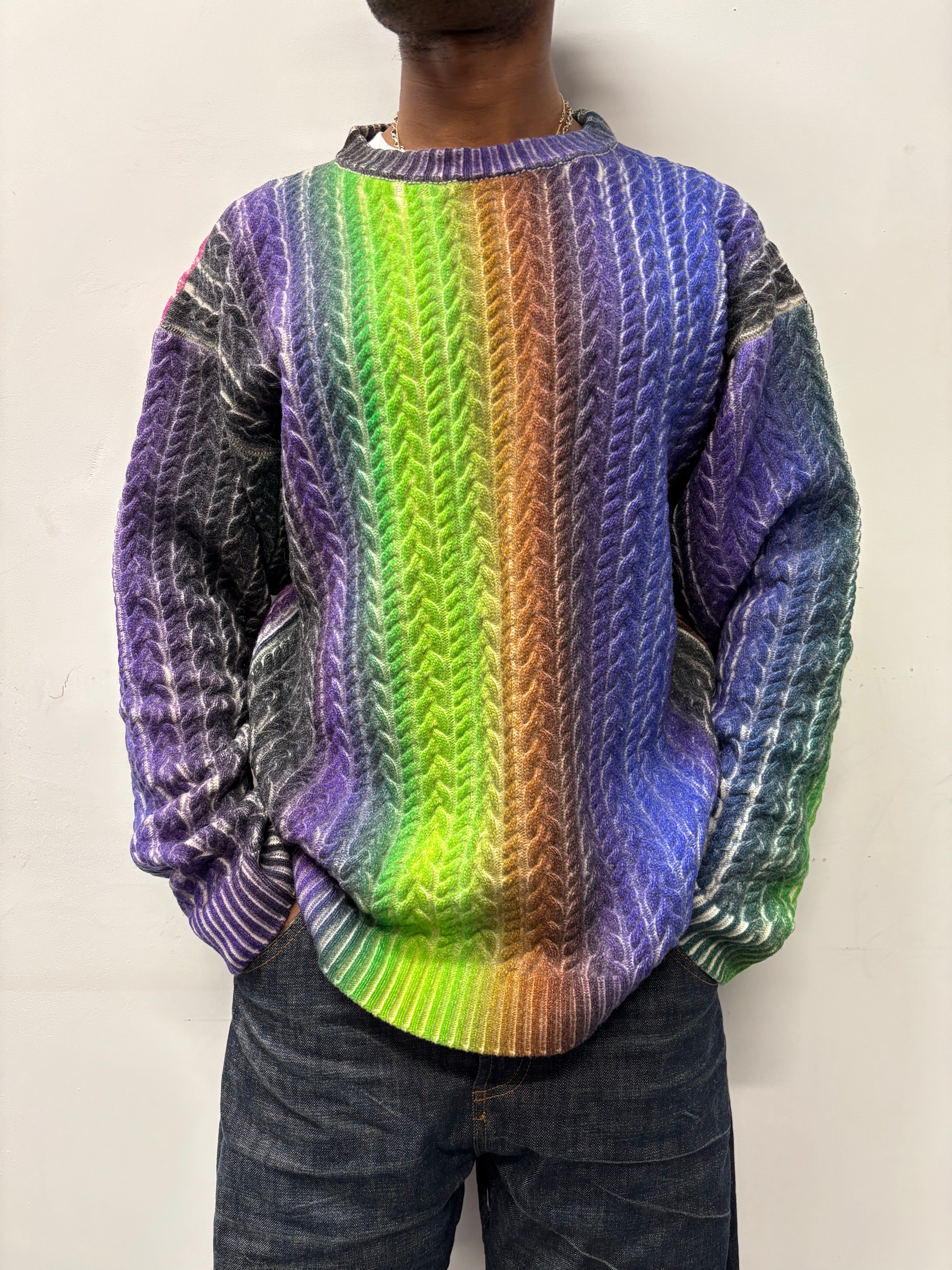 DIGI PRINT CABLE KNIT
