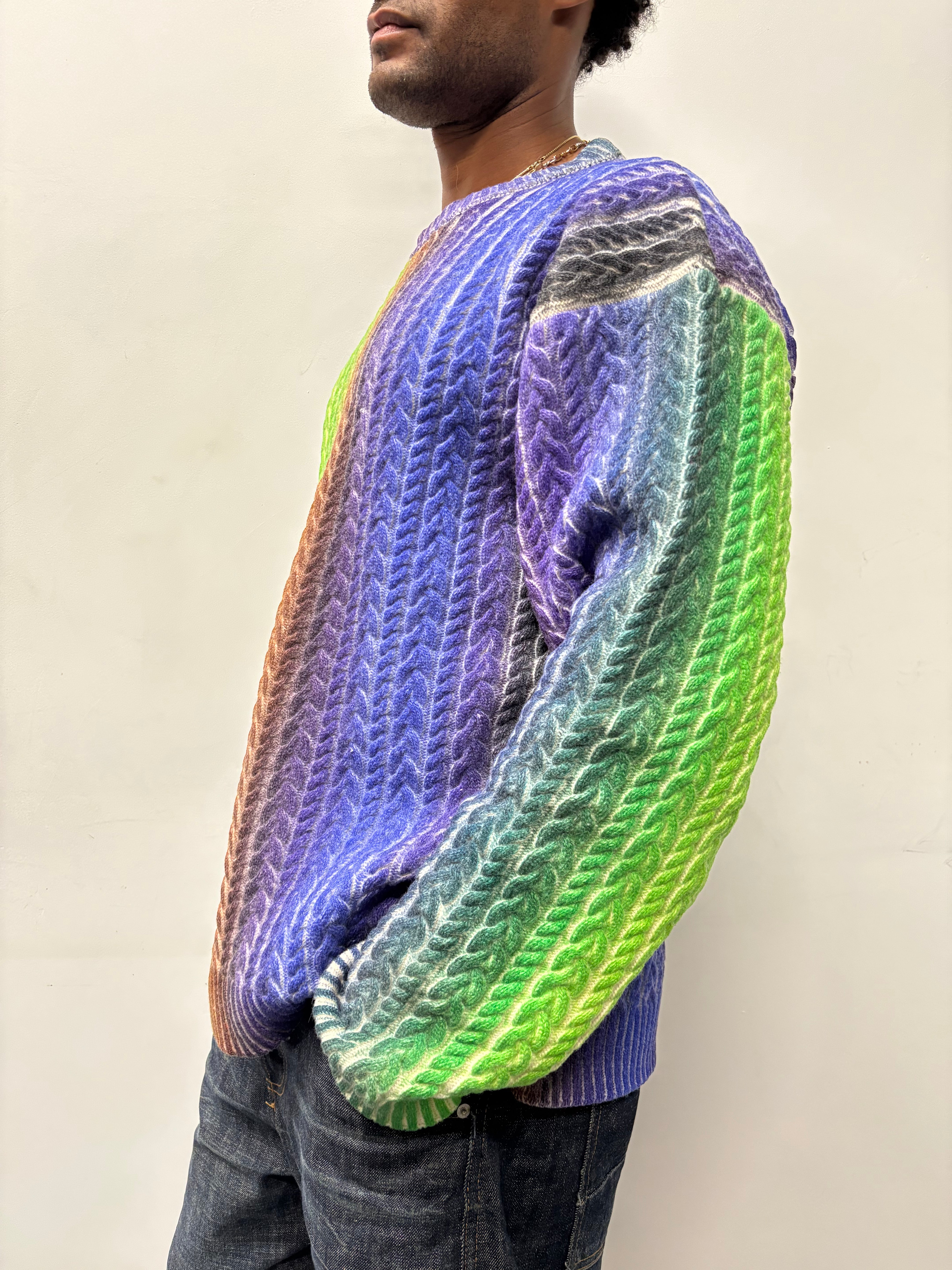 DIGI PRINT CABLE KNIT