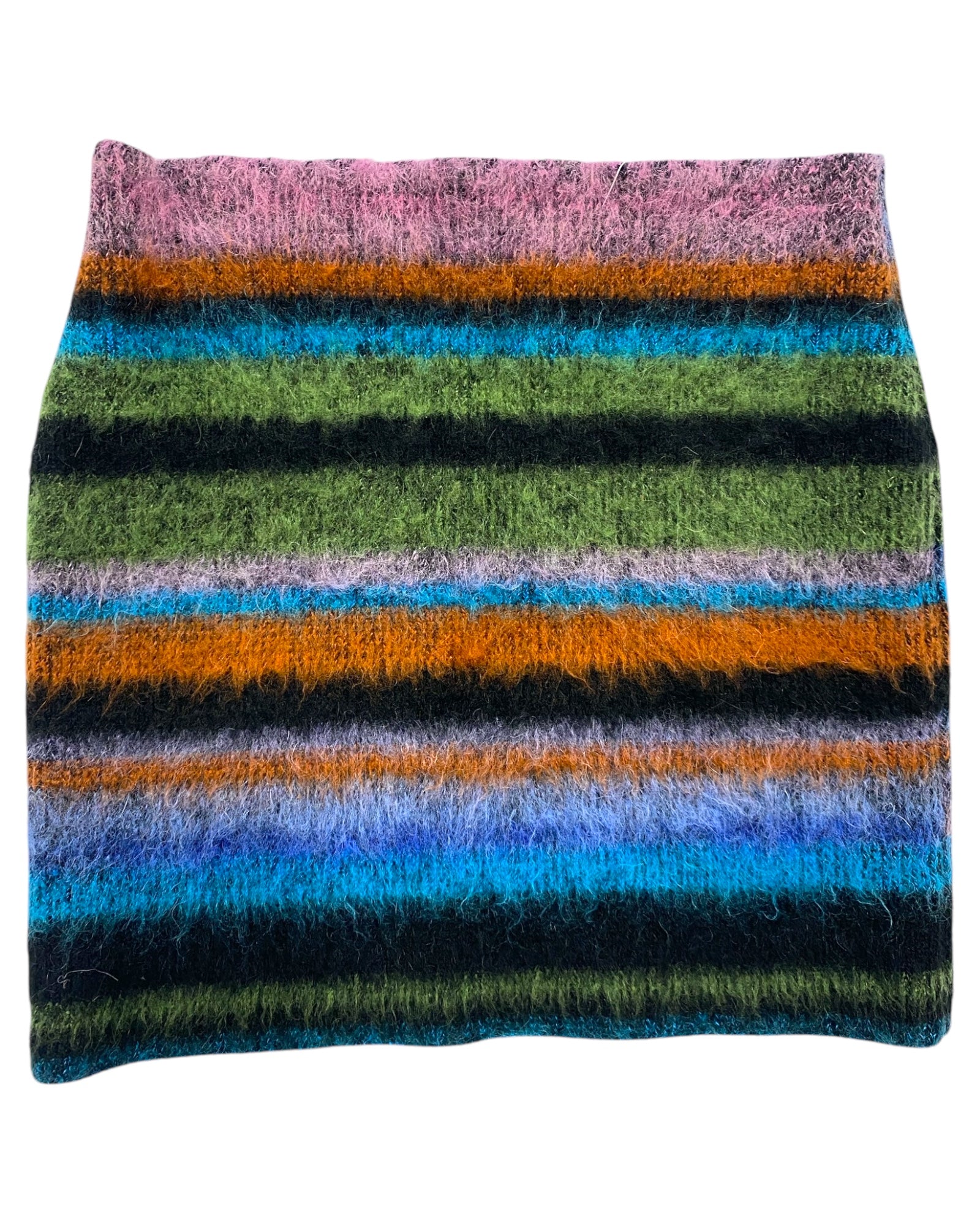 WOMENS BRUSHED MOHAIR MINI SKIRT