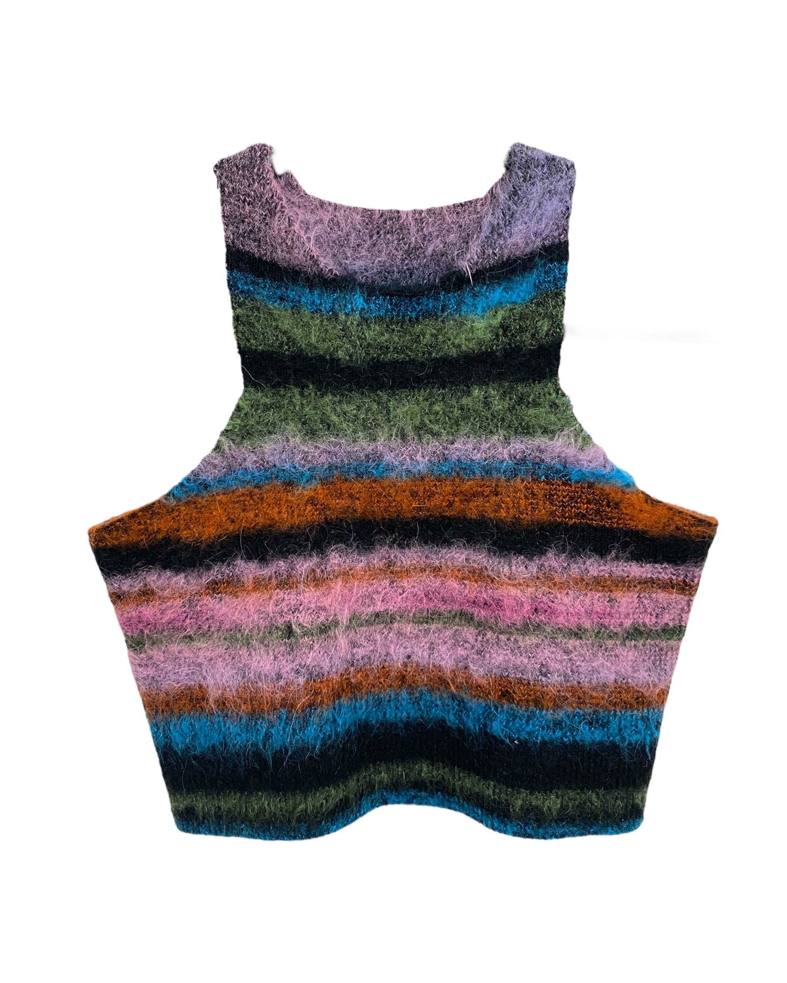 WOMENS BRUSHED MOHAIR CROPPED TANK