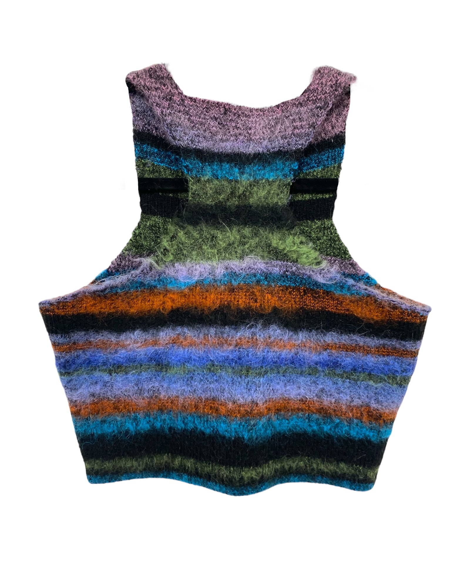 WOMENS BRUSHED MOHAIR CROPPED TANK