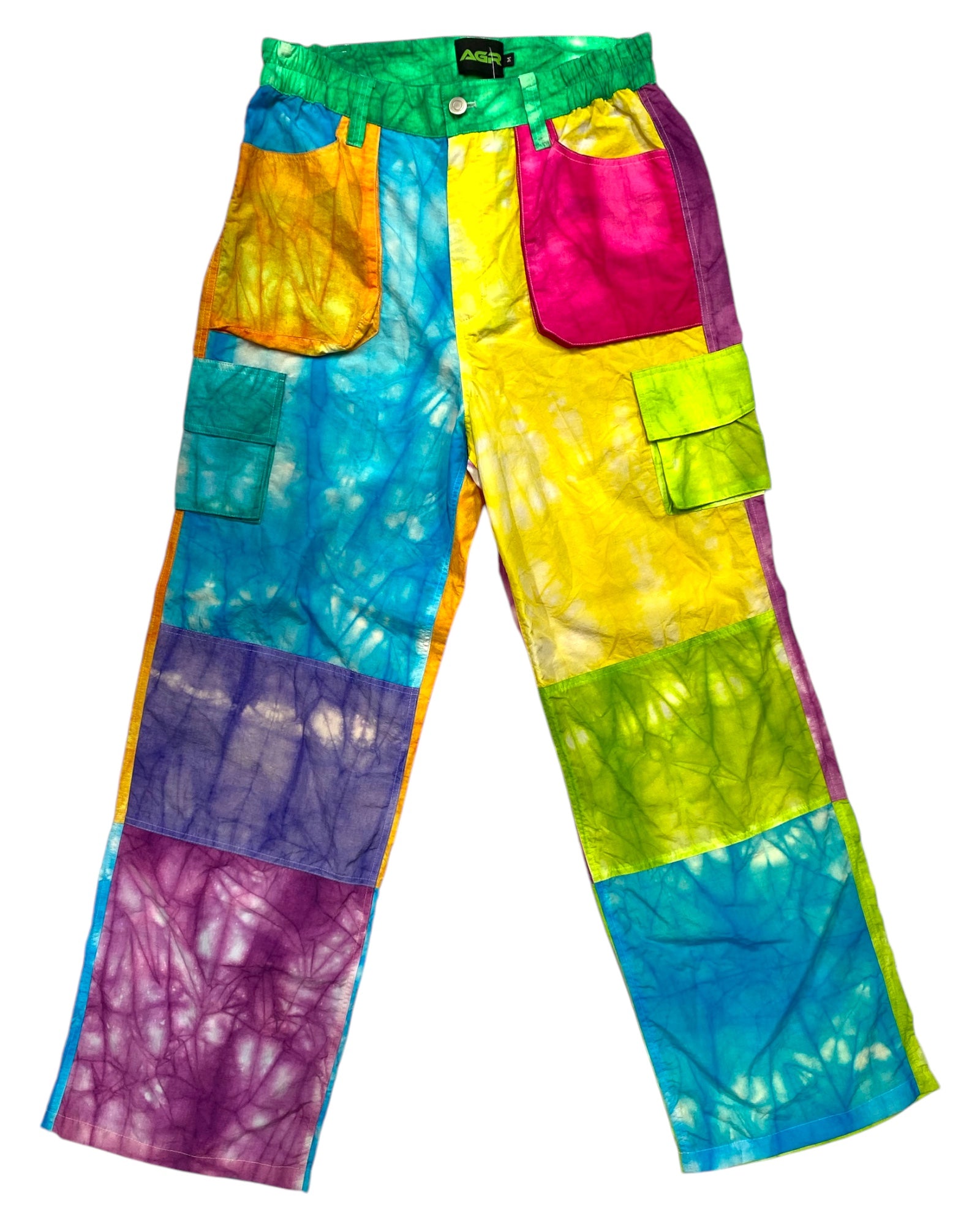 TIE DYE NYLON CARGOS