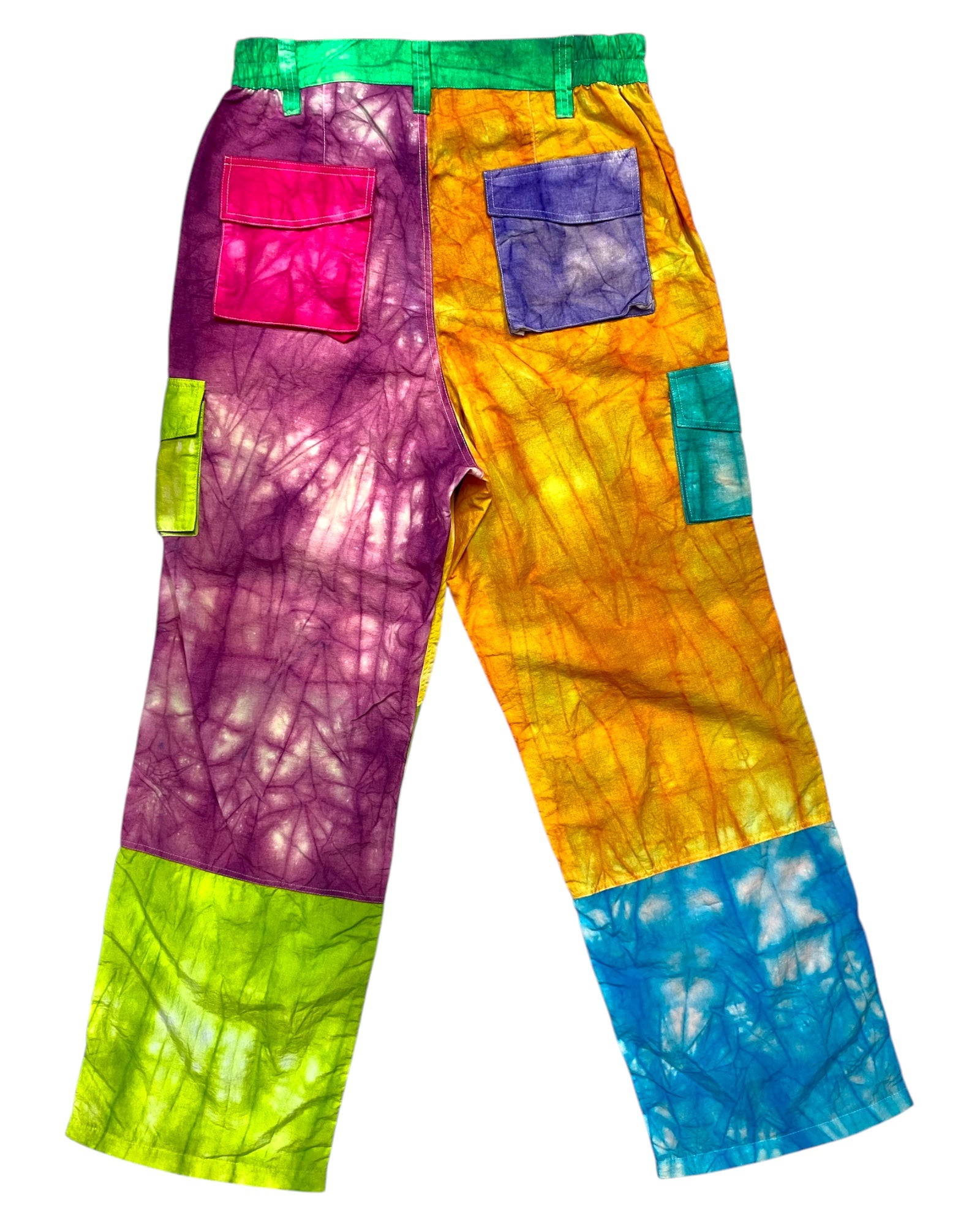 TIE DYE NYLON CARGOS