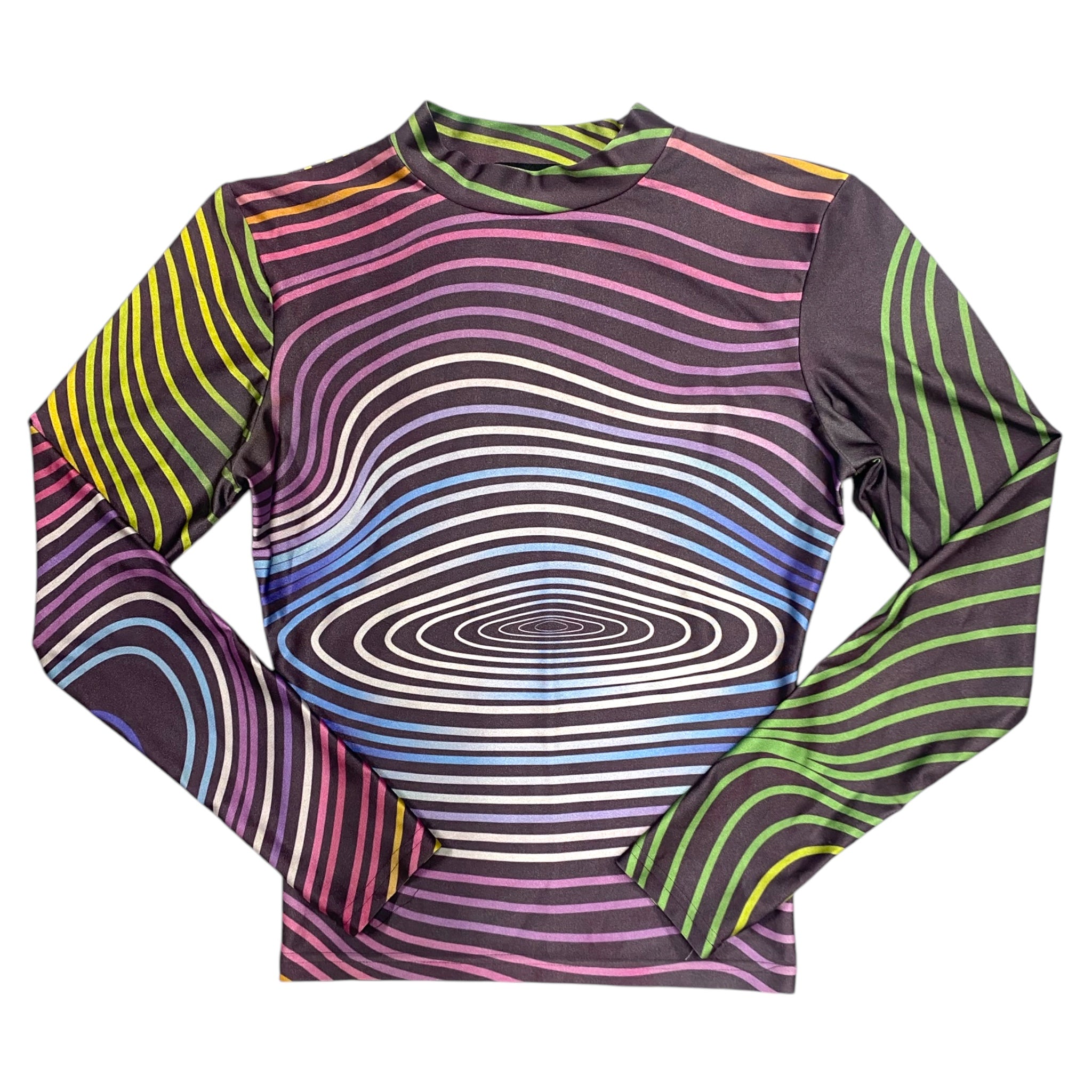 LONG SLEEVE PRINTED LYCRA SWIRL 2