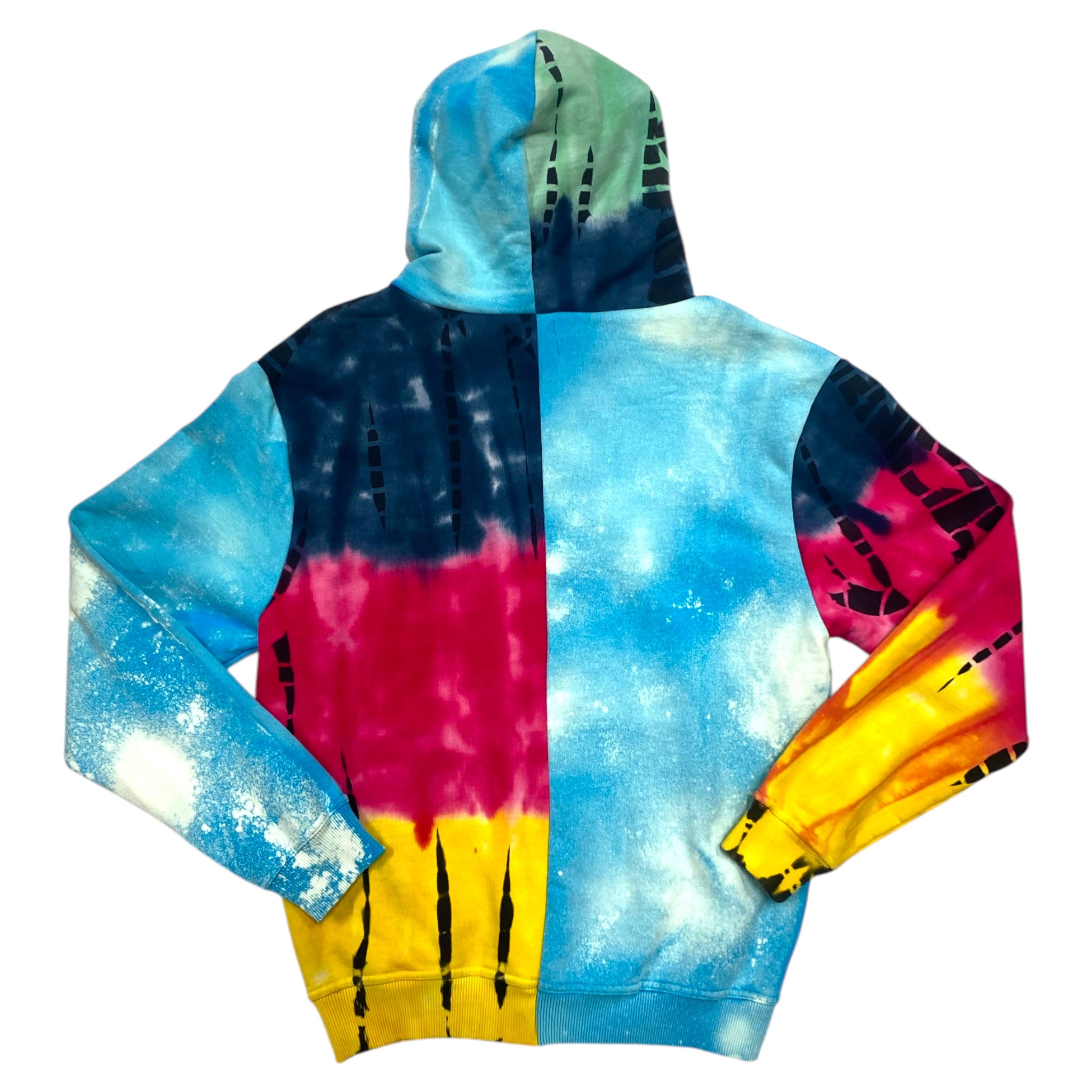 PATCHWORK TIE DYE HOODIE