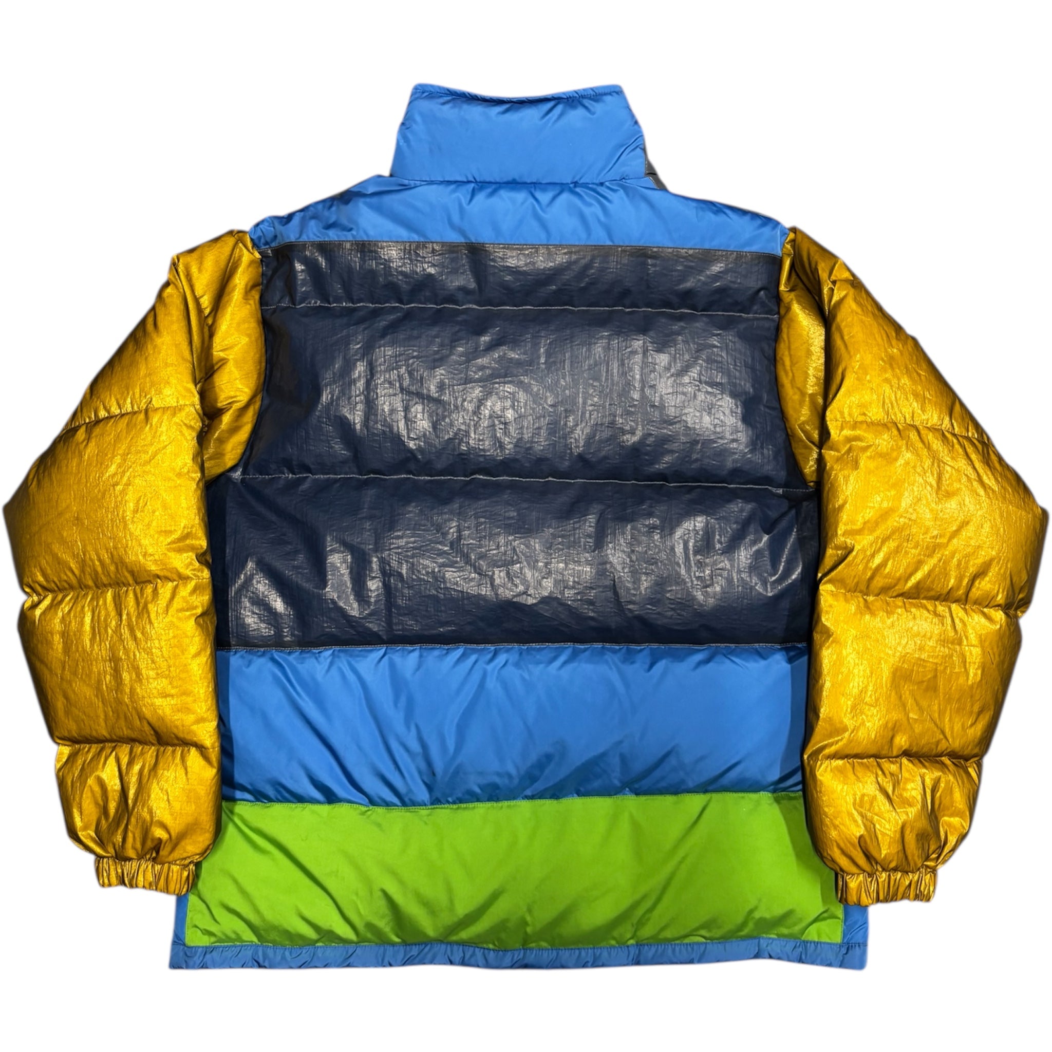 GOLD SLEEVE PANELLED PUFFER