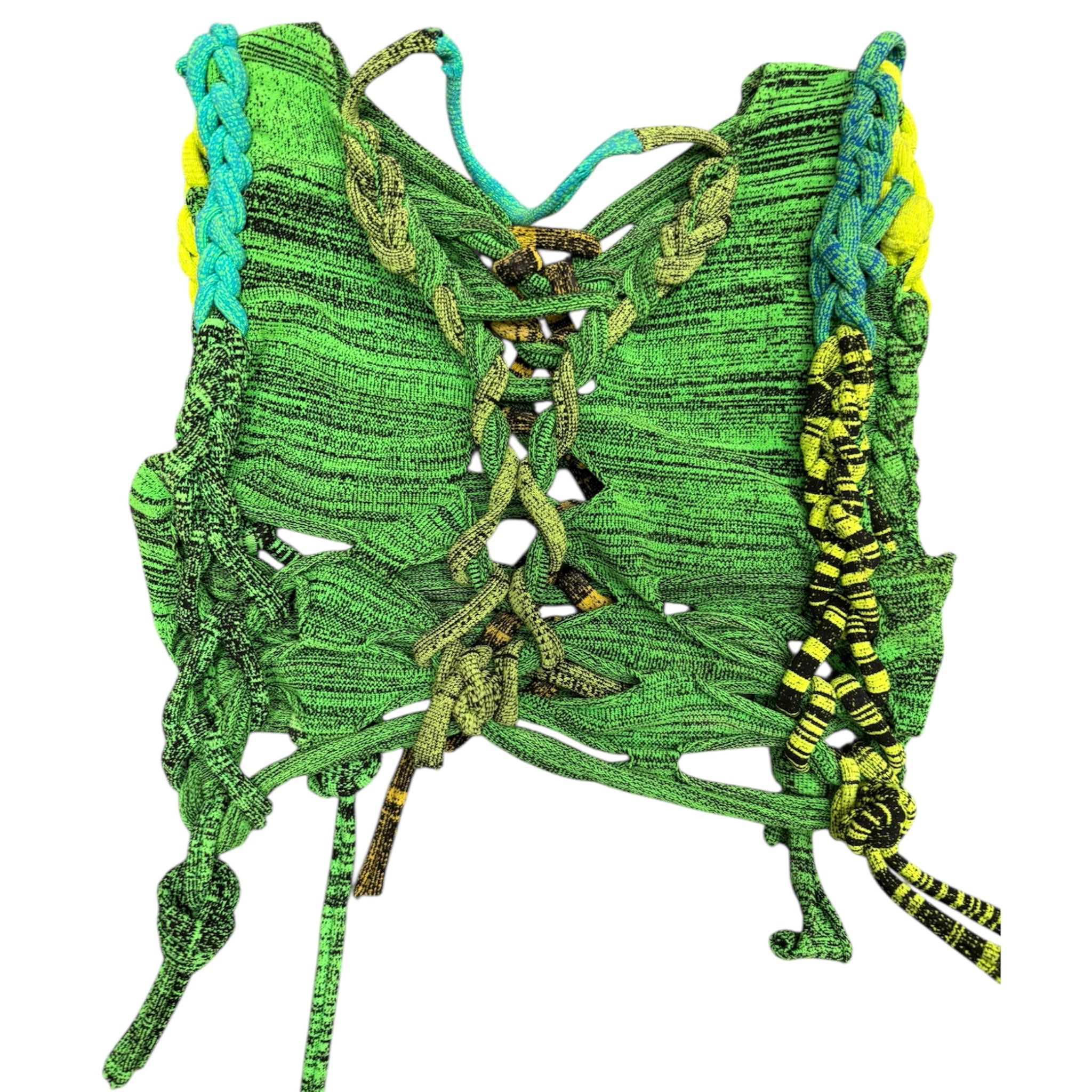 GREEN ELASTIC SHOW PIECE TOP