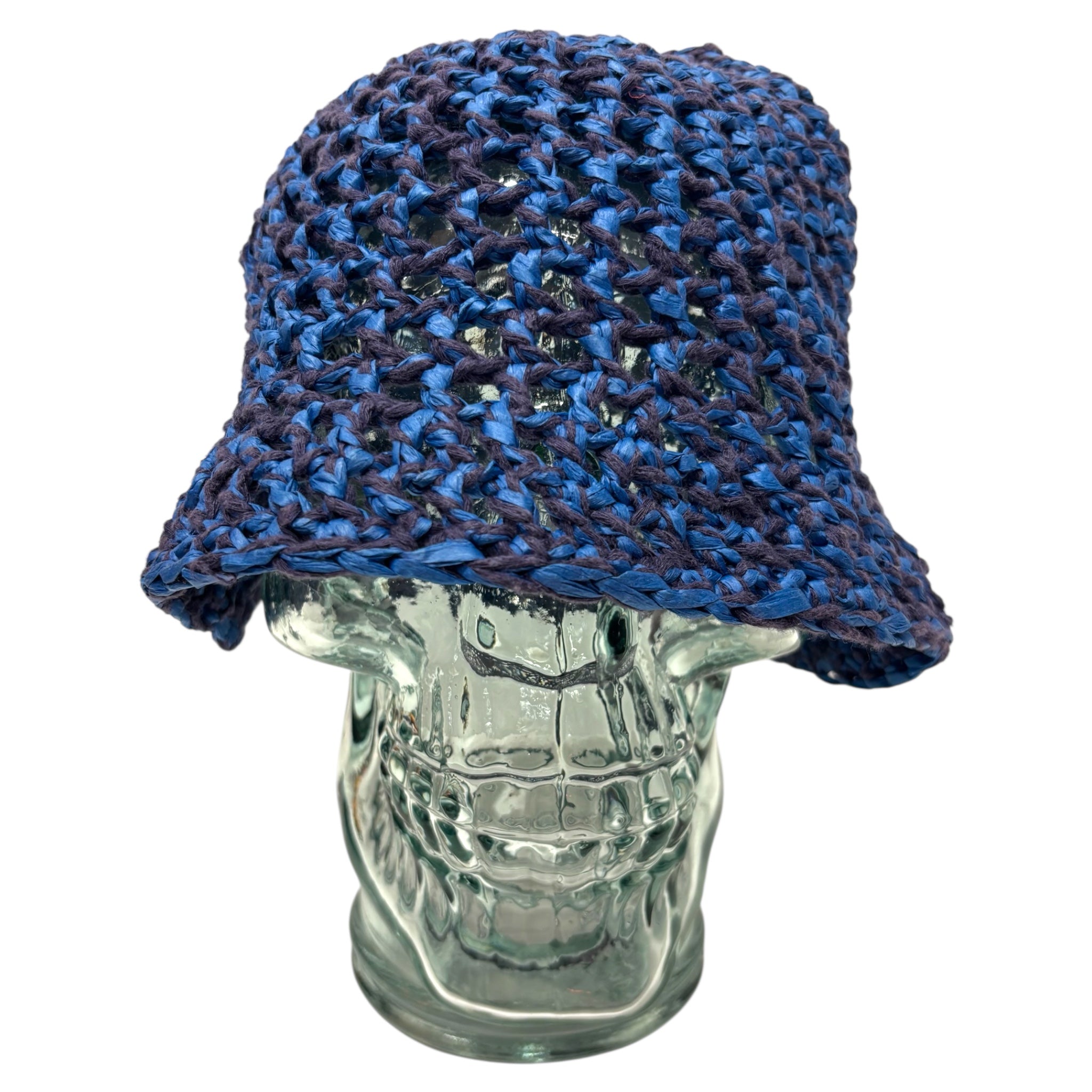 CROCHET BUCKET BLUE