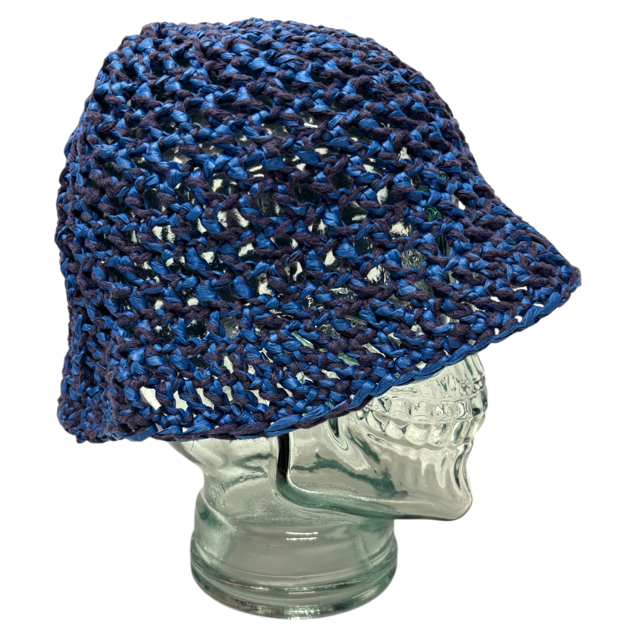 CROCHET BUCKET BLUE