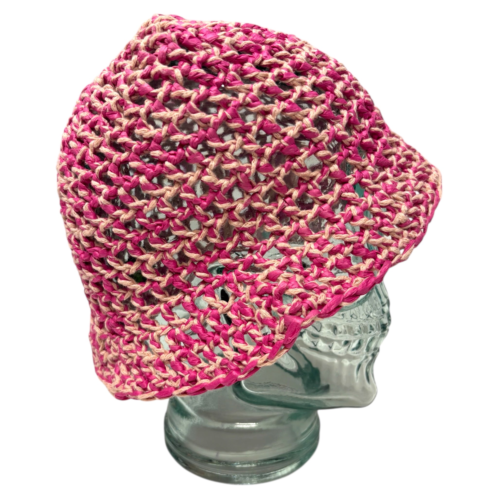 CROCHET BUCKET LIGHT PINK