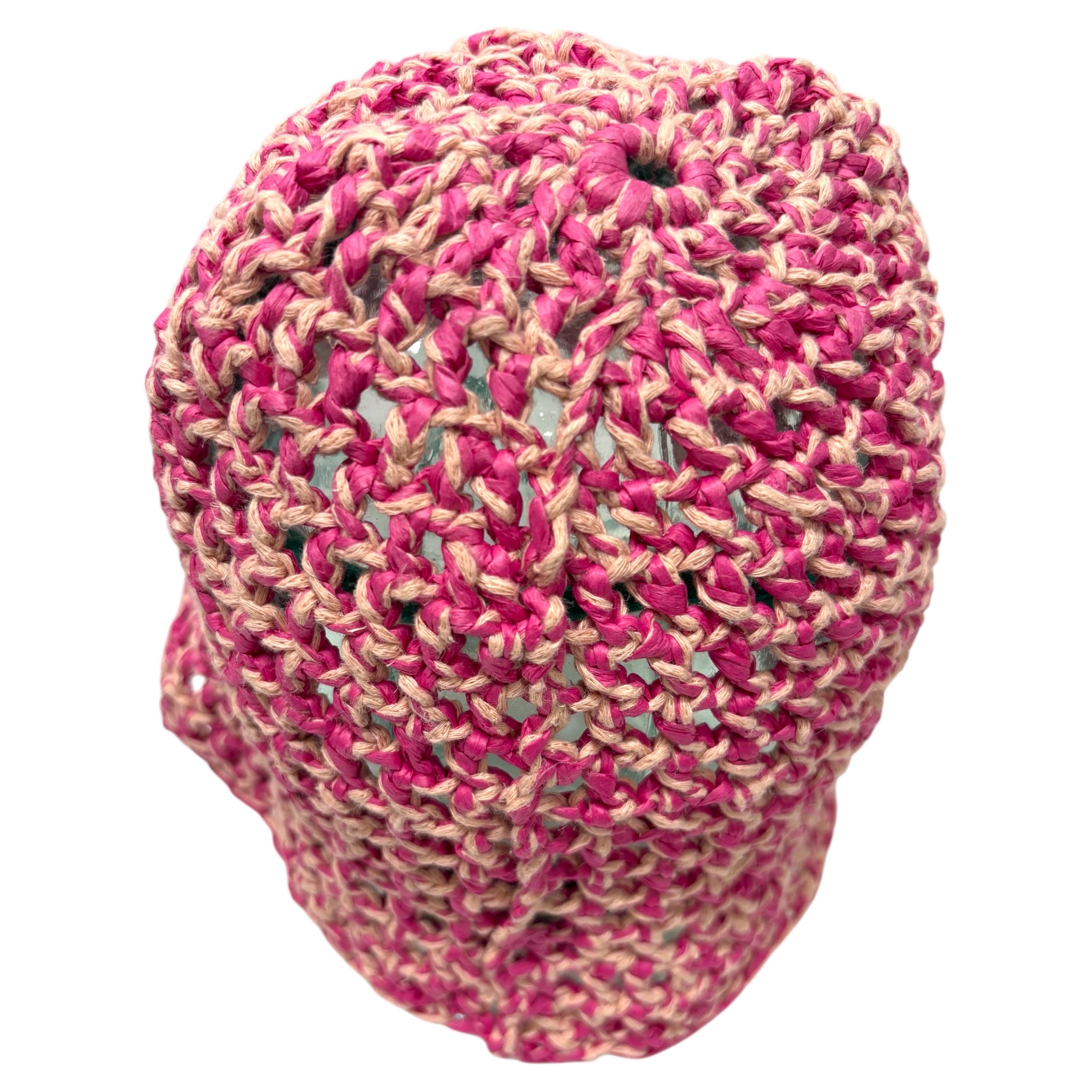 CROCHET BUCKET LIGHT PINK