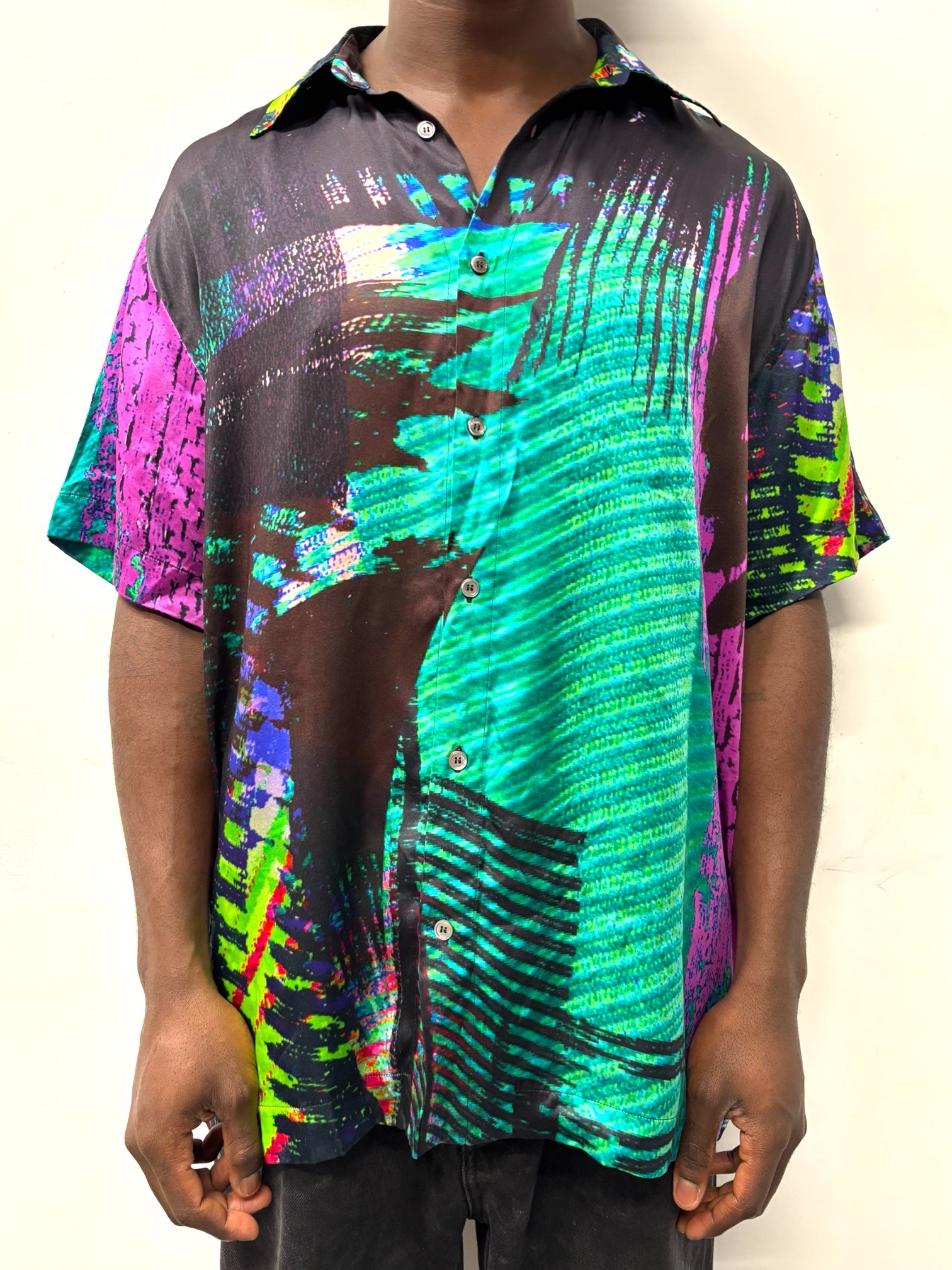 PATTERNED SILK SHIRT