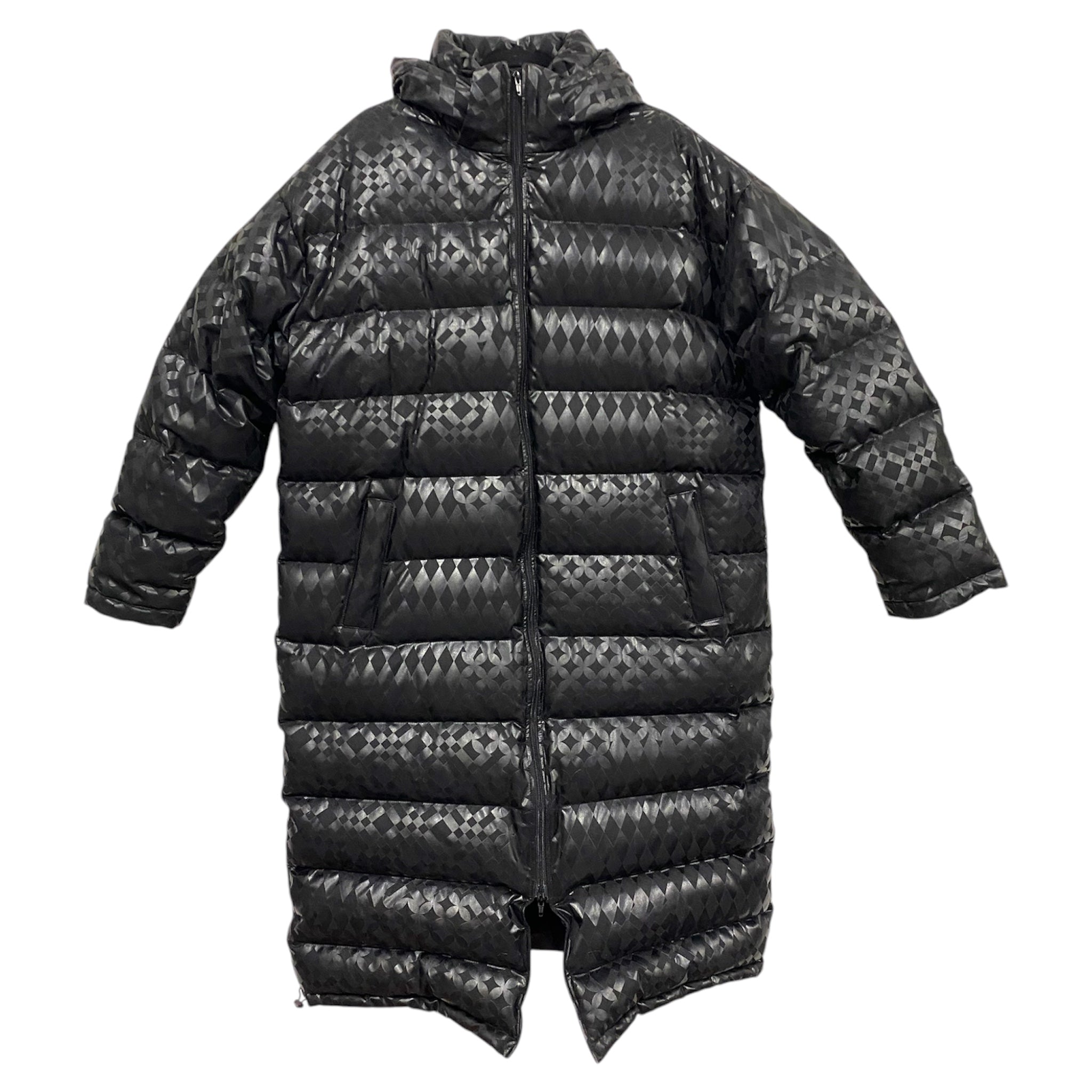 ALL BLACK GLOSS PUFFER