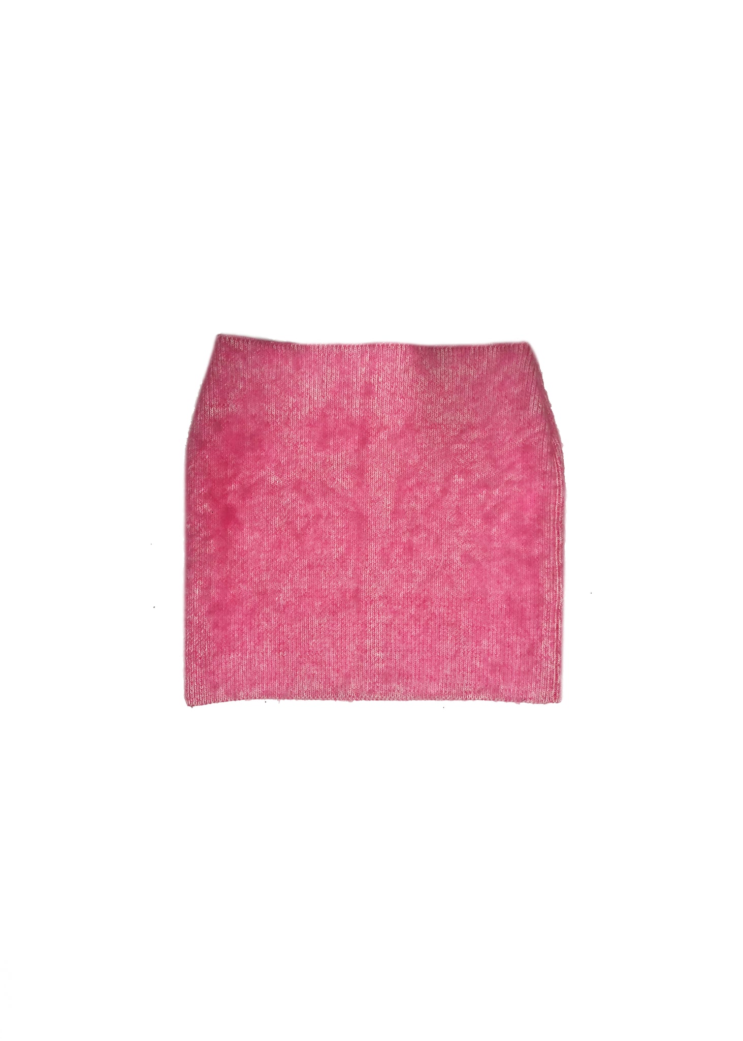 PINK BRUSHED MOHAIR SKIRT