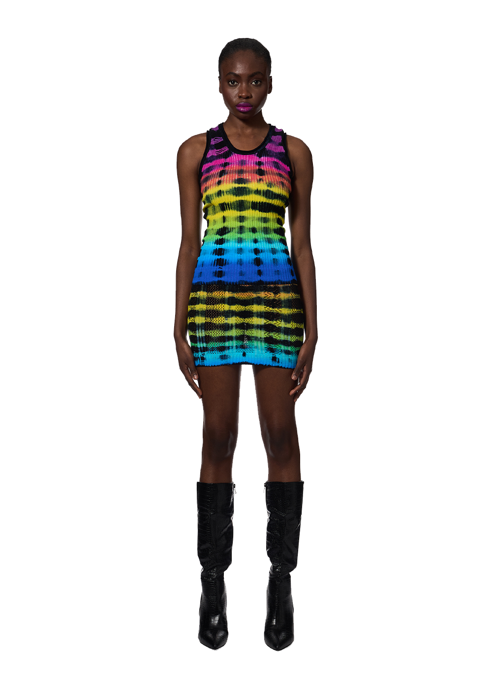 AGR - Tiedye Tank Top - Model - Front